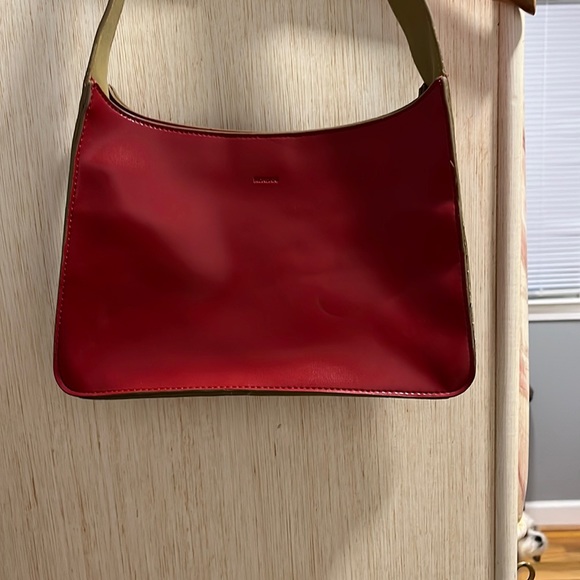 Mondani Handbags - Mondani Red & Tan Clutch/mini bag